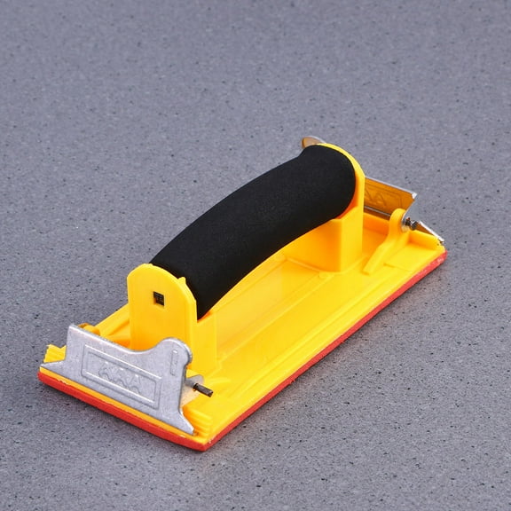 MUSEYA Handheld Sander Sandpaper Grip Yellow Ergonomically Handle For Plasterboard 1Pcs