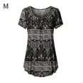 thumbnail image 1 of Women T-shirt Round Neck Short Sleeve Top Printed Dress T Shirt,, 1 of 6