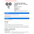 thumbnail image 2 of Front Brake Pad and Rotor Kit - Compatible with 1989 - 1999 Nissan Maxima 1990 1991 1992 1993 1994 1995 1996 1997 1998, 2 of 2