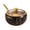 Black, variant on Compact Stainless Steel Container with Glass Lid & Spoon Hygienic Kitchen Storage for Salt & Sugar