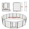 thumbnail image 4 of PawGiant Dog Playpen, Heavy Duty Metal Dog Exercise Playpen Fence for Indoor & Outdoor, 16 Panels & 32'' Height, 4 of 8