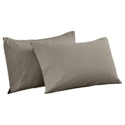 Superior Cotton Blend 600 Thread Count Pillowcase Set of 2, King Size, Grey