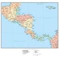 thumbnail image 2 of Map Central America Wall Mural Decal Sticker, Wallmonkeys Peel & Stick Vinyl Graphic (48 in W x 46 in H), 2 of 4