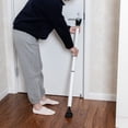 thumbnail image 2 of Door Security Bar Upgraded Door Stoppers Adjustable Sliding Glass Door Security Bar 2 in 1 Heavy Duty Door Jammer Sliding Patio Bar for Home, Apartment, Travel, School, Dorm (1 Pack,White), 2 of 3