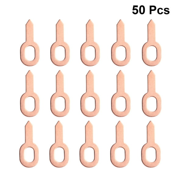 CIMAXIC 50Pcs Welding Stud Golden Aluminum for Auto Mechanic Tool and Car Repair Sheet Metal