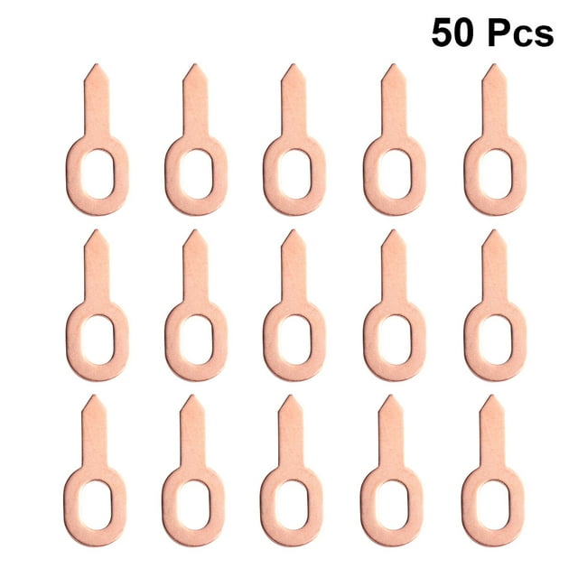 CIMAXIC 50Pcs Welding Stud Golden Aluminum for Auto Mechanic Tool and Car Repair Sheet Metal