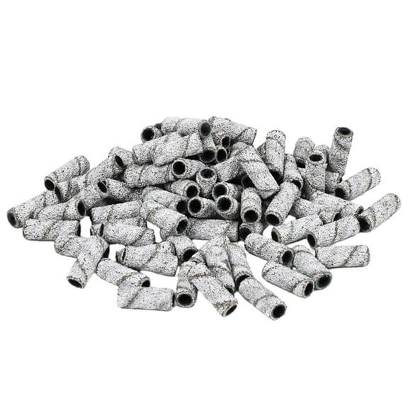50 Pieces Nail Art Sanding Bands Grinding Heads for 3.1mm Bearing Nail Polishers Style D