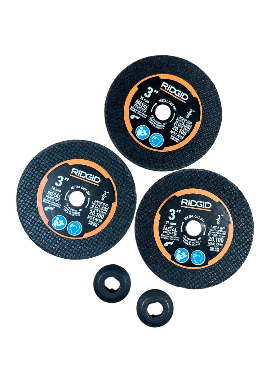 RIDGID Metal CutOff Wheel Set (3Piece)