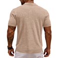 thumbnail image 4 of Yungyresw Mens Polo Shirts Short Sleeve Mesh Design Breathable Lightweight Polos Left Chest Pocket Pocket Shirt for Summer Wear, 4 of 4