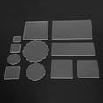 thumbnail image 3 of 11Pcs Clear  Pad, Transparent  Block, For Craft Invitations Cards Scrapbook Pages Round Corner Set,Wavy Shape Set, 3 of 8