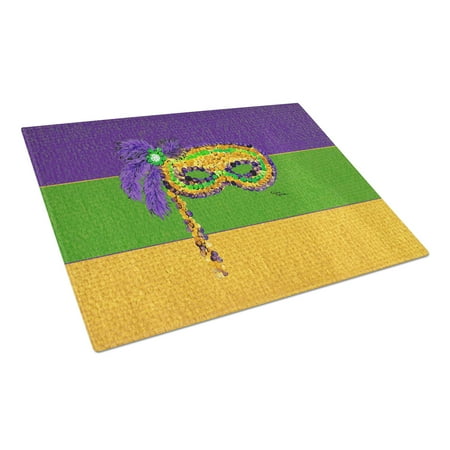 

Caroline s Treasures Mardi Gras Mask Glass Cutting Board