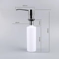 thumbnail image 3 of Kitchen Sink Soap Dispenser Liquid Pump Diffuser, Hidden Dishwashing Liquid Dispenser, Chrome, Silver, 3 of 3