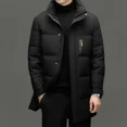 thumbnail image 4 of Chaqueta larga de plumón de seda de leche para hombre, chaqueta de invierno con relleno de plumón de pato para hombre, ropa de diseñador, abrigos ultraligeros para hombre, 4 of 4