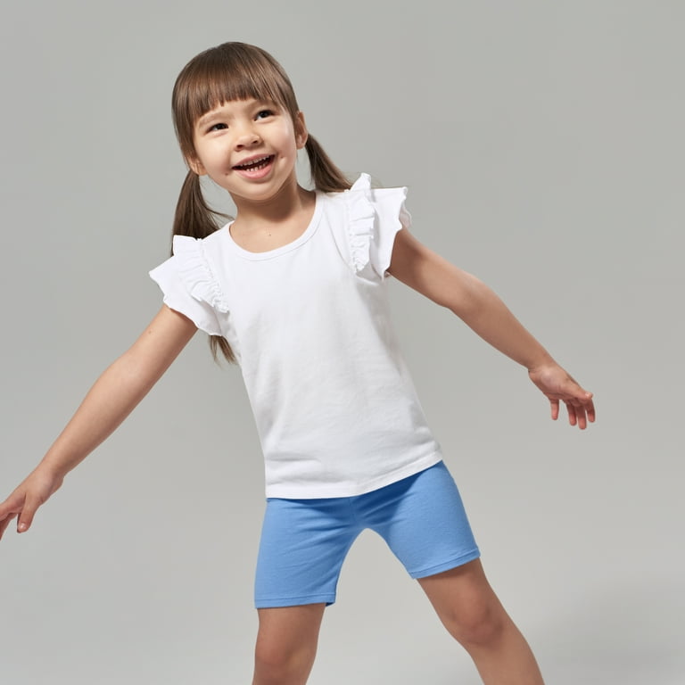 Gerber Kids 2 Pack Infant Toddler Girls Blue Pull On Bike Shorts