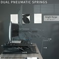 thumbnail image 5 of VIVO Black Height Adjustable Extra Wide 42" Stand Up Desk Converter Workstation, 5 of 8