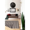 thumbnail image 2 of Linon Salonika Houndstooth Reversible Woven Wool 5'x8' Rug in Brown, 2 of 3