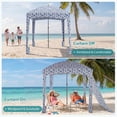 thumbnail image 6 of Bigleap 6x6ft Beach Cabana with Side Wall, UPF 50+ Sun Shelter & Wind-Resistant Canopy, Portable Beach Tent with Carry Bag (Starfish Shell), 6 of 9