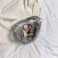 thumbnail image 2 of Bolso de las axilas de las mujeres Nylon Moda Nube Bolso de hombro plisado Bolso (Plata), 2 of 9