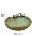 thumbnail image 2 of Bird Bath For Outside On Ground Ceramic Birds Bath Bowl Handmade Ground Bird Feeders And Birdbath For Outdoors For Outdoors Garden Tabletop Balcony And Bird Feeders, 2 of 6