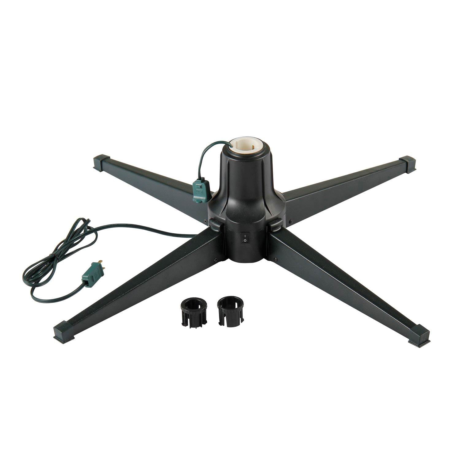 Home Heritage Electric Metal Rotating Christmas Tree Stand ...