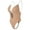 Brown, variant on Women Shapewear Backless Body Bra Shaper Plus Size Plunge Invishaper Low Back Thong Bodysuits Open Crotch Daily Use