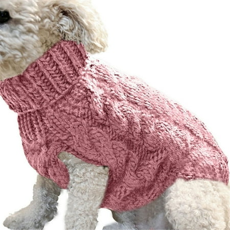 Winter Warm Knitted Pet Sweater Made Of Fibers Material Suitable For Dogs And Cat Black L