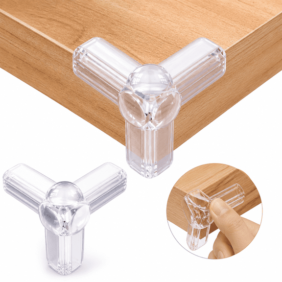 8 Pack T-Type Silicone Table Corner Protectors, for Baby Safety Corner Guards for Furniture Sharp Table Corners and Edges