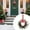 Red White, variant on 10" Mini Christmas Wreath,Mini Cabinet Wreaths for Kitchen Christmas Red Berry with Plaid Bow Farmhouse Wreath for Holiday Xmas Party Decorations(Velvet,Dark Red)