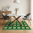 thumbnail image 3 of ODIKA Funky Retro Arcade Number Motif Currency Note Bold Border Collage for Guest Room, Lounge, Apartment, Non-Slip Low Profile, 3 of 7