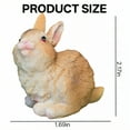thumbnail image 5 of ICERUN 2Pcs Garden Statues,Resin Little Rabbit Sculpture Lawn Ornaments,Focused Bunny Figure Garden Sculptures,Style6, 5 of 5