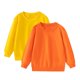 thumbnail image 2 of Cowsor Unisex Kids Solid Cotton Thin Pullover 2PC Sweatshirt T-Shirt Toddler Baby Crewneck Long Sleeve Tshirts Tops Blouse, 2 of 7