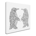 thumbnail image 3 of Trademark Fine Art "Penguin Lovers" Canvas Art by Filippo Cardu, 3 of 4