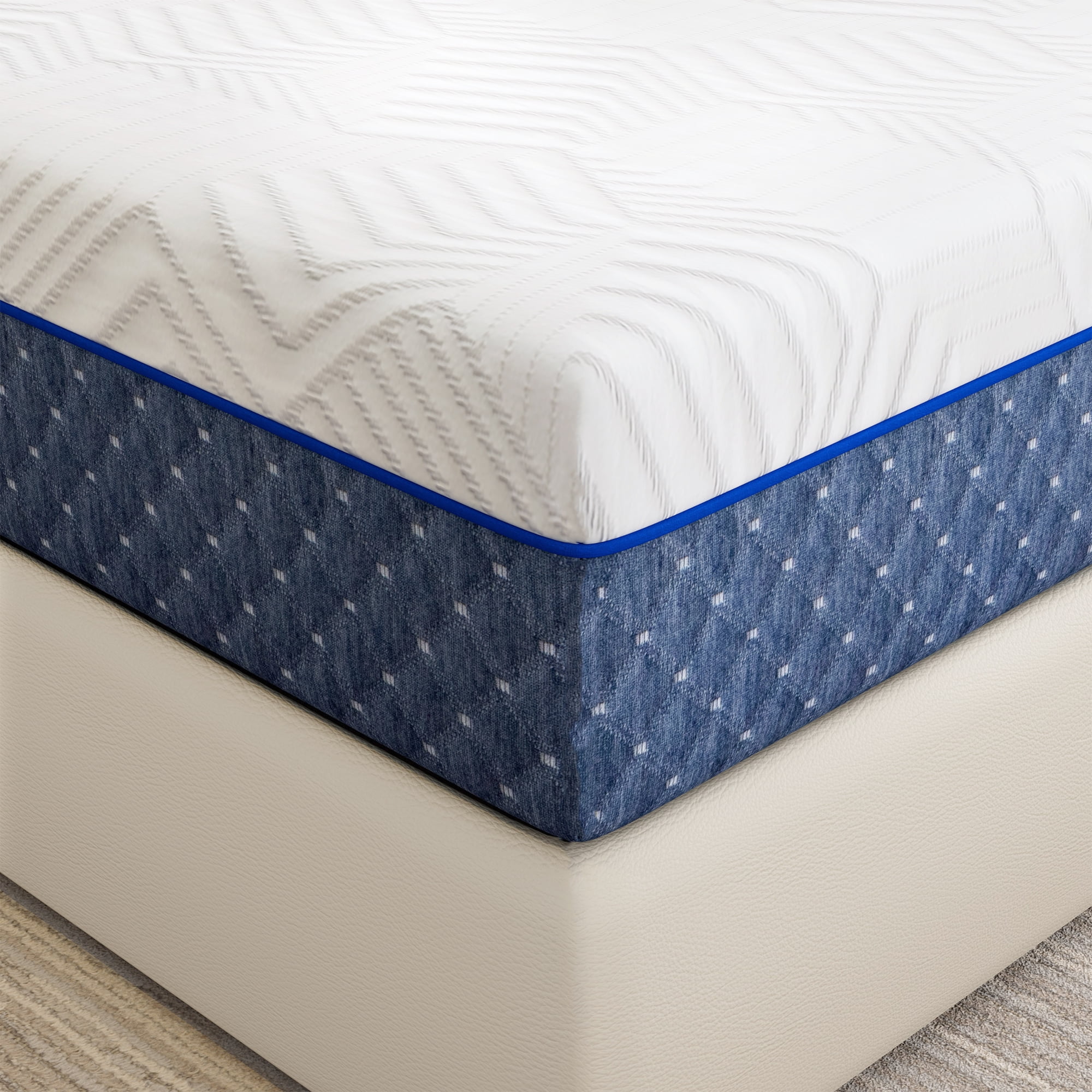 TechForma 12" King Gel Memory Foam Mattress, 12 inch Bed in a Box, Firm Support for Back Pain Relief, Cooling Gel Infused, Motion Isolating, CertiPUR-US Certified