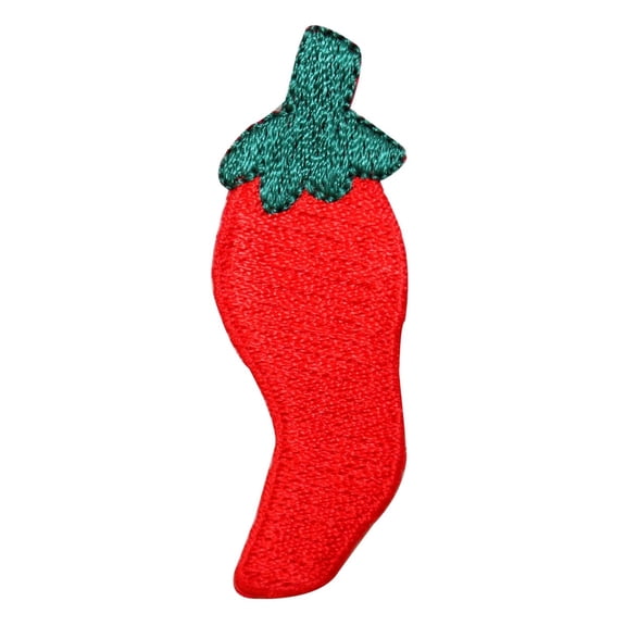 ID 1922B Red Hot Chili Pepper Patch Spicy Sauce Food Plant Iron On Applique