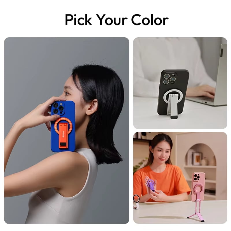 Ulanzi MA60 Ultra-Slim Magnetic Phone Tripod: 0.8cm Foldable Desktop Stand for Livestreaming & Vlogging