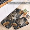 thumbnail image 6 of Coolnut Kitchen Rug Set of 2, Tigers Flowers Cushioned Anti-Fatigue Kitchen Mat Non Slip Washable Floor Mat Comfort Standing Mats for Office, Home, Laundry Room Home Decor Gifts, 6 of 7
