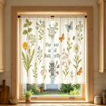 thumbnail image 4 of 2D Printed Kitchen Curtain Valance 1 Pair Short Curtain Panels Fade Resistant Easy Install For Kitchen Bedroom Bathroom Small Window, 4 of 7