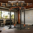 thumbnail image 6 of JoanKaren Power Rack Cage,2000lbs Capacity Weight Rack with Adjustable Cable Crossover Machine,Multi-Function Squat Rack with J Hooks,Dip Bars and Landmine,Balck&Orange, 6 of 8