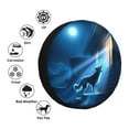 thumbnail image 4 of Naloa A Wolf Barks Out A Window PVC Leather Spare Tire Wheel Cover Spare Tire Cover, for Car Truck SUV Camper Trailer Universal Fit(14-17in)-15 inch, 4 of 6