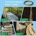 thumbnail image 5 of Twisted ProManila - UnManila, Polypropylene Cord Twisted 4 Strand for Indoor Outdoor Use, Tan Rope Cordage for Decor, Crafts, Sporting, Commercial, and Landscaping, 5 of 7