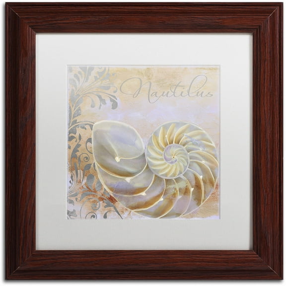 Trademark Fine Art "Painted Sea III" Canvas Art by Color Bakery White Matte, Wood Frame