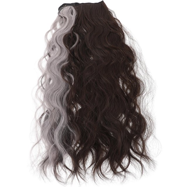 unbranded Extensión De Largo Ondulado Multicolor Con Clip Para Mujer Ideal En Y