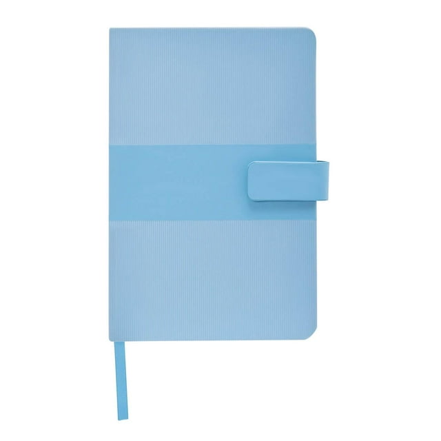 Libreta Pismo con 80 hojas de raya. Con broche magnético azul 14.5 x 21