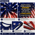 thumbnail image 7 of Omeoer Funny Chicken Meme T-Shirt Family Bucket Humor Graphic Tee Patriotic American Flag Short Sleeve Shirt for Men Women, 7 of 7