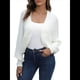 thumbnail image 2 of Corto de Punto con Mangas Murciélago Largas para Mujer, Cárdigan Informal Elegante con Abertura Frontal para Vestidos. XL, 2 of 10