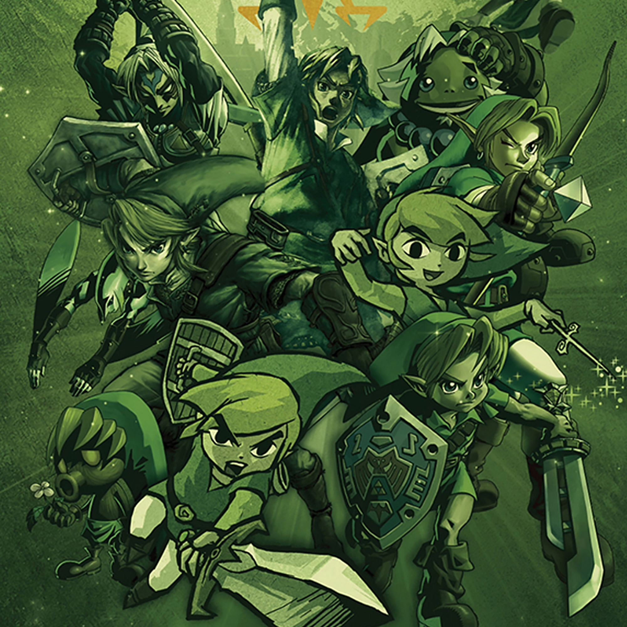 Pyramid America: The Legend of Zelda: Link Adventure - 11x17 Poster Print - Video Game Character Artwork, Licensed Nintendo Wall Decor, Collectible