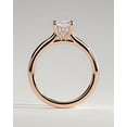 thumbnail image 5 of CAPRICARATS 3.00Ct Radiant Cut Moissanite Engagement Ring, Hidden Halo & Cathedral, 18K Rose Gold, 5 of 5