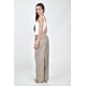 thumbnail image 3 of Pantalon de lino con detalle decorativo Roman Fashion /Juvenil, 209 (Cafe) cafe CH, 3 of 5