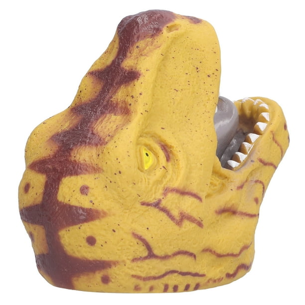 Marioneta De Mano De Dinosaurio De Felpa | Boca Móvil Y Detalles Realistas | Juguete Educativo Y Lavable | Para Niños Y Adultos | Azul