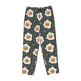 thumbnail image 6 of Uemuo Cute Poached Eggs Pattern Women's Wide Leg Palazzo Lounge Pants with Pockets Light Weight Loose Comfy Casual Pajama Pants-Medium, 6 of 9
